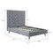 Manhattan Comfort Crosby Full- Size Bed in Grey BD009-FL-GY - alternate 2